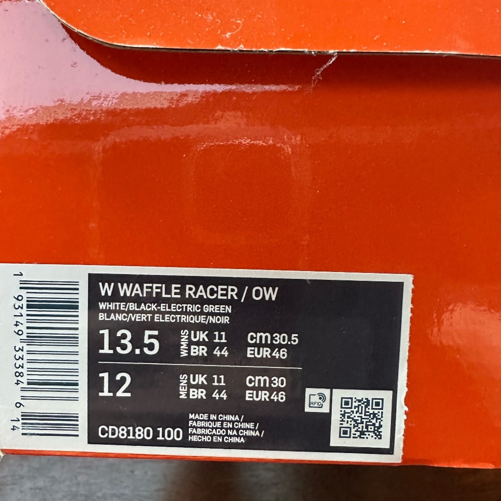 Nike Off White Waffle Racer White